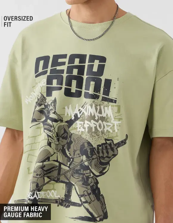 Deadpool: Maximum Effort Oversized T-Shirts