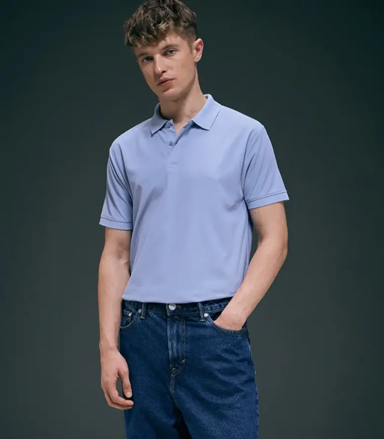 Smart tech polo - Ice Blue (M)