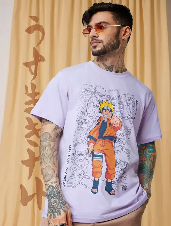 Naruto: Uzumaki Men Relaxed Fit T-Shirts