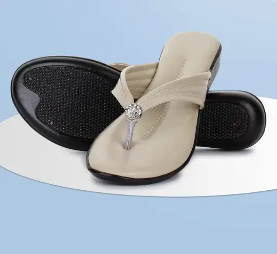 Bootco  Women Flats Sandal  (Beige)