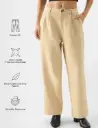 Korean Pants: Beige Women Pants