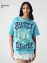 Disney: Sweet Disaster Women Oversized T-Shirts