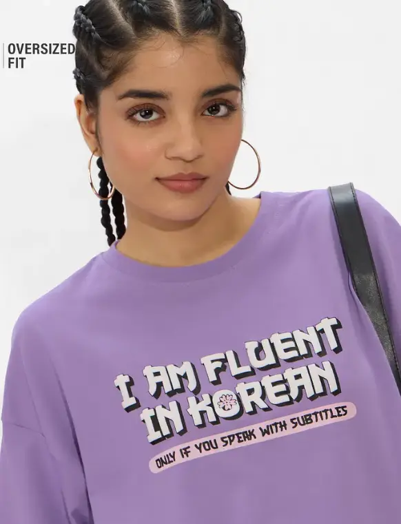 TSS Originals: Fluent In Korean Women Oversized T-Shirts