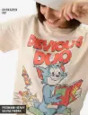 Tom And Jerry: Devious Duo Women Oversized T-Shirts
