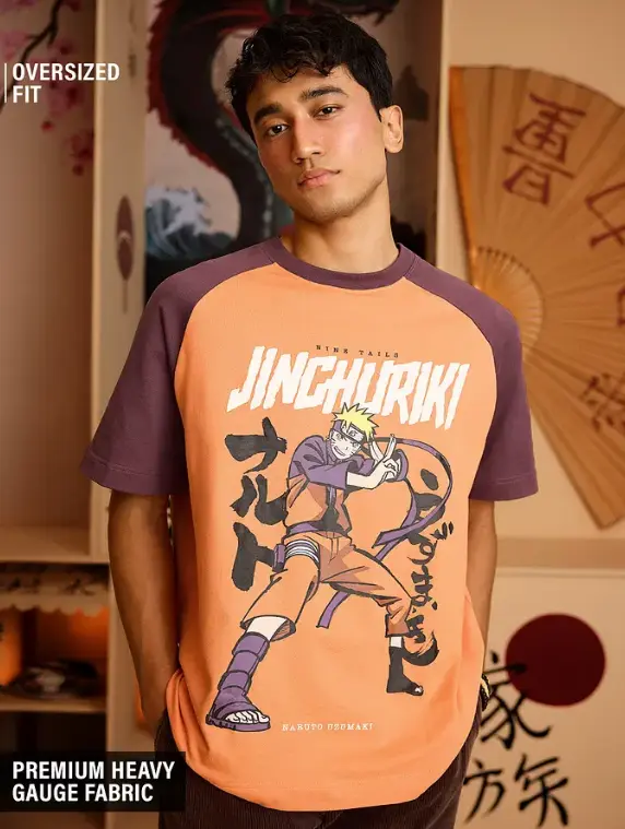 Naruto Shippuden: Jinchuriki Oversized T-Shirts