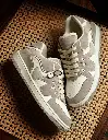 Urban Blaze: Latte Men Low Top Sneakers