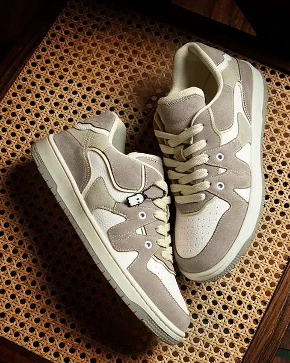 Urban Blaze: Latte Women Low Top Sneakers