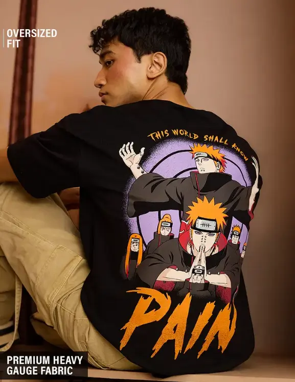 Naruto Shippuden: Pain Oversized T-Shirts