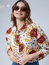 Stranger Things: Fireball Women Boxy Fit Shirts