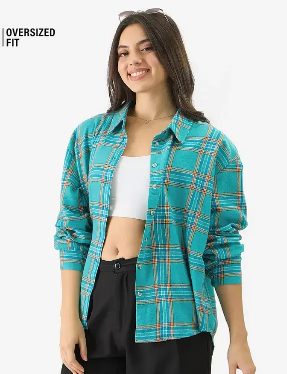 Plaid: Ember Women Boyfriend Shirts
