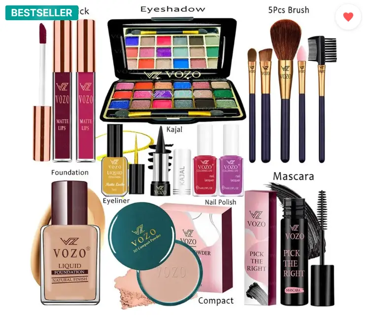 Makeup Kit Sets One-stop Beauty Package for Beginners and Professionals ST-300  (Pack of 15)