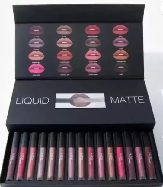 12 Piece Non Transfer Liquid Matte Water Proof Lipstick Combo Pack  (The Swiss Red , Nude , Pink , Maroon , Peach, Purple , Mauve , Plum, 48 ml)