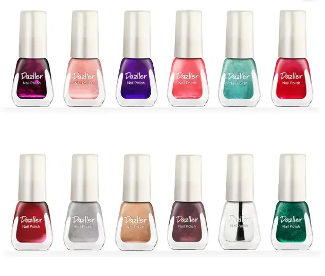 Nail Polish - Pearlescence, Quick-dry, Super-stay, Intense Colour, Fade-proof Pearl  (Pack of 12)