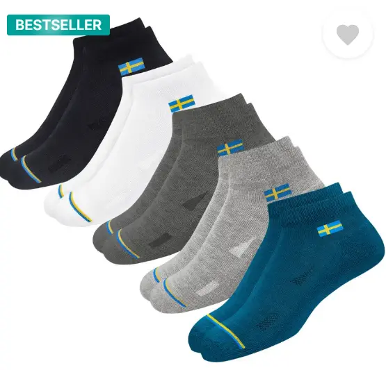 Men Solid Ankle Length  (Pack of 5)