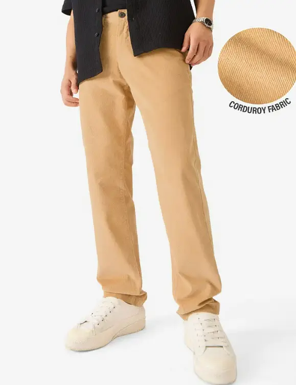 Corduroy Pants: Camel Men Pants