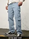 Solids: Dusty Bowl (Straight Fit) Men Cargo Jeans