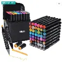 Marker Pen 48 PCS Drawing set Nib Sketch Pens  (Set of 1, Multicolor)