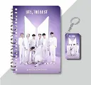 BTS CREW A5 160 RULED PAGES DIARY+ FREE BTS WOODEN KEYCHAIN FOR ARMY A5 Diary RULED 160 Pages  (Multicolor)
