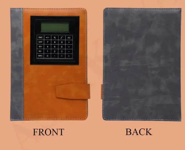 Diary with Calculator A5 Notebook Regular 200 Pages  (Brown)