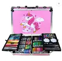 145 Pcs Professional Deluxe Art Set, Drawing Kit with Colored Pencils, Markers