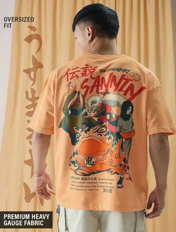 Naruto: Sannin Oversized T-Shirts