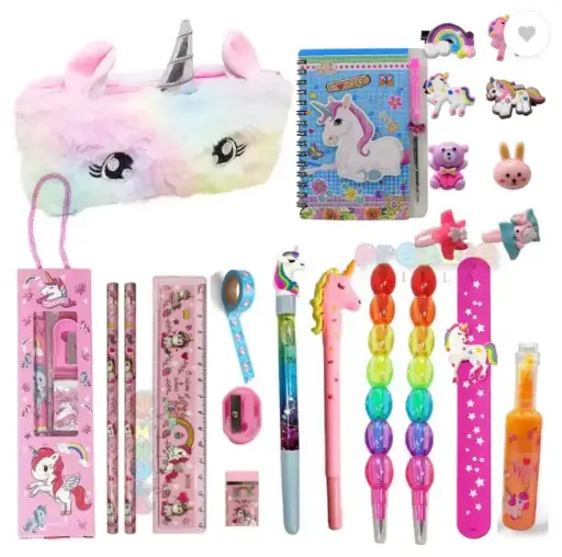 Unicorn Stationery Set Combo Return Gifts for Birthday Parties 23 pieces
