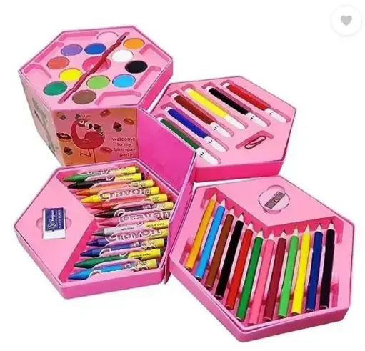 Colours Set For Kids | Drawing Kit 46 Pc Color Tools & Art Accessories