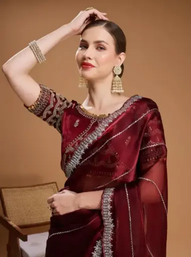 Karishma jimmy choo saree