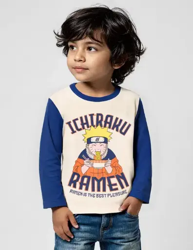 Naruto: Ramen Boys Full Sleeve T-Shirts (2-8 Yrs)