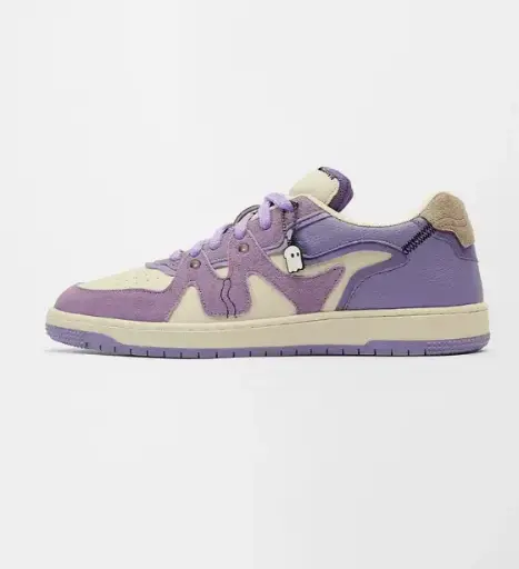Urban Blaze: Lavender Men Low Top Sneakers