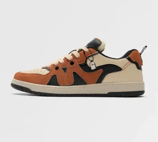 Urban Blaze: Orange Men Low Top Sneakers