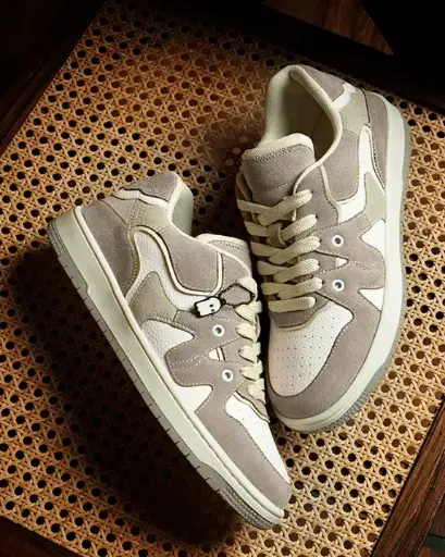 Urban Blaze: Latte Women Low Top Sneakers