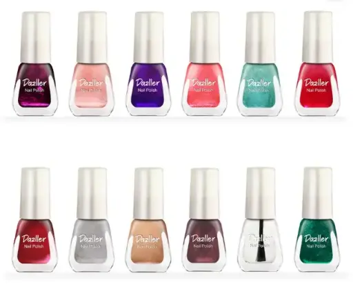 Nail Polish - Pearlescence, Quick-dry, Super-stay, Intense Colour, Fade-proof Pearl  (Pack of 12)
